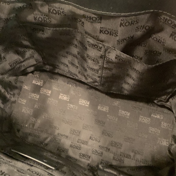 Michael Kors Fulton Black & White Canvas and Leather Nautical Tote Bag EUC - Picture 13 of 14